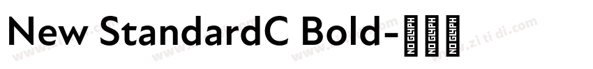 New StandardC Bold字体转换